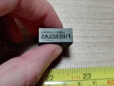 Vintage Letterpress Printing Block Owens Corning Fibreglas Advertising