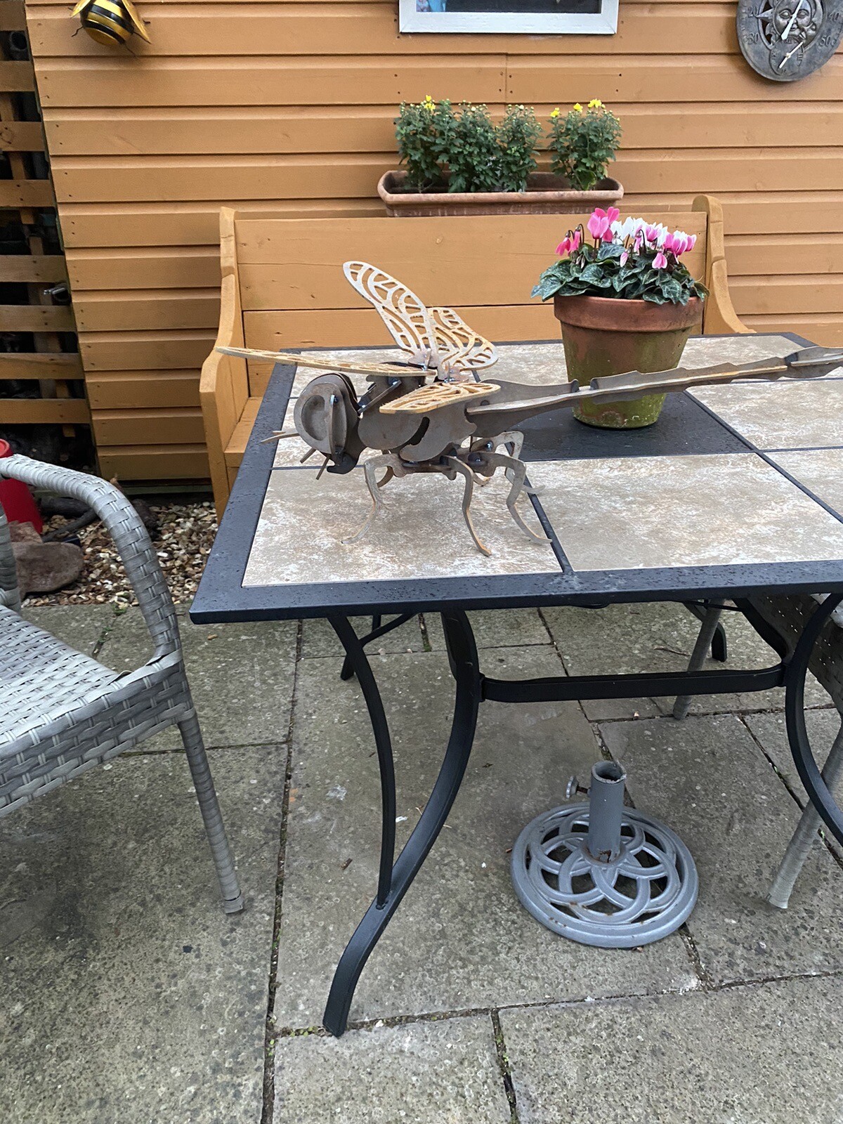 Dragonfly Metal Garden Ornament eBay