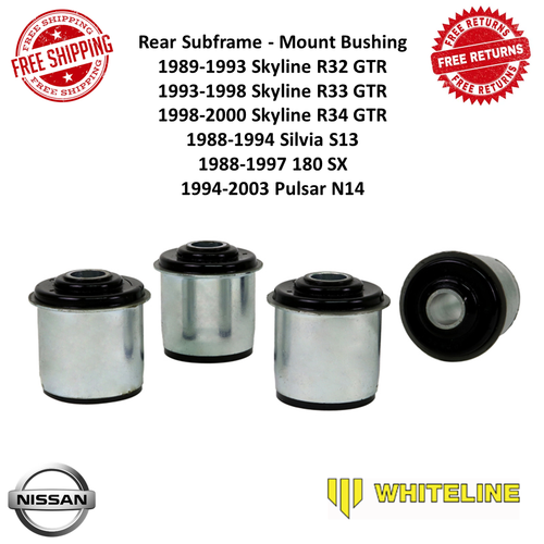 Whiteline Rear Subframe Mount Bushing Fits 1988-1997 Nissan 180 SX #W92446 - 第 1/10 張圖片