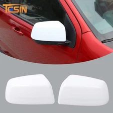 Pair White Side Door Rearview Mirror Cover for Chevy Colorado/GMC CANYON 14-22