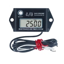 Digital LCD Tach Hour Meter RPM SVC Gas Engine For Tractor Generator Marine ATVR