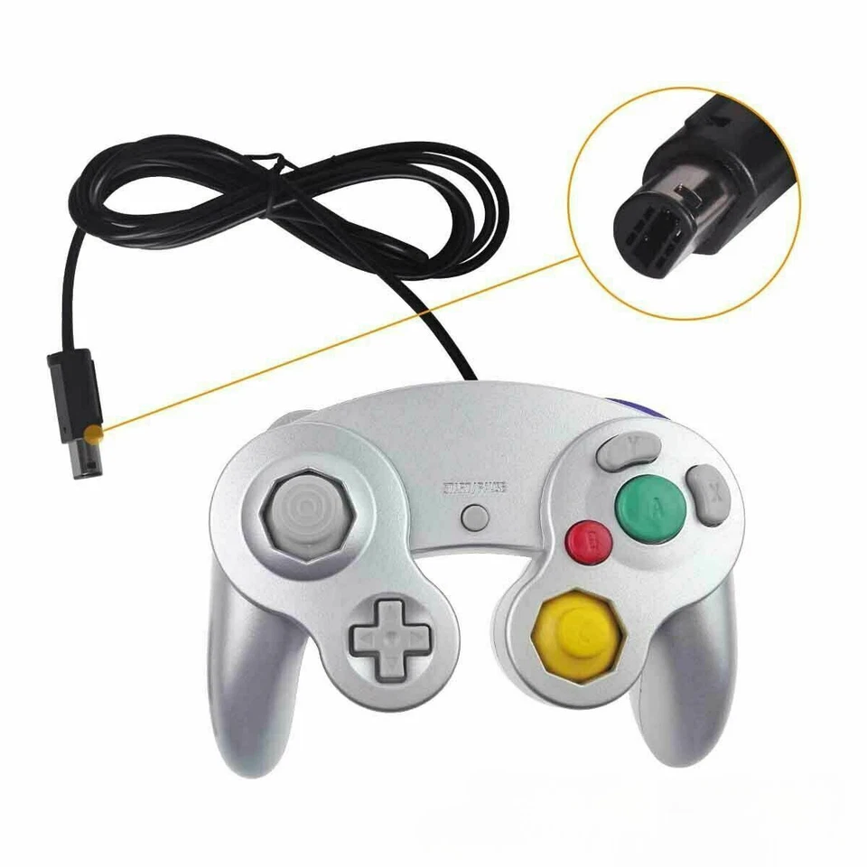 Wired Shock Gamepad Controller For Nintendo Gamecube NGC-19 colors - Image 3 of 3
