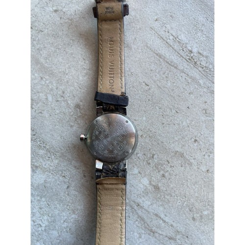 LOUIS VUITTON Tambour Monogramma Slim, Quarzo, 28mm, Acciaio Inox Usato - Foto 10 di 12