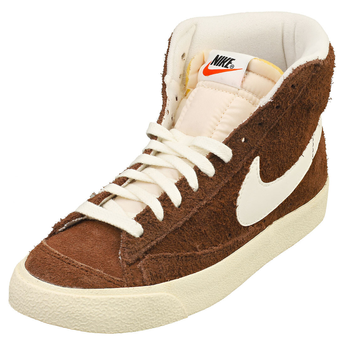 Nike Blazer Mid 77 Vintage Womens Brown White Fashion Sneakers US