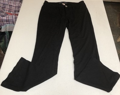 Womens Faded Glory Bootcut Black Stretch Jeans - Pockets - Size 10 P