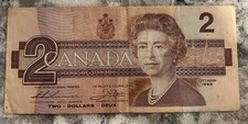 Bank of Canada $2 Two Dollars Canadian Banknote Bill Paper Money BRZ5602375