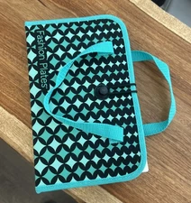 Fashion Plates Deluxe Design Set Teal Black Carrying Travel Case Kahootz