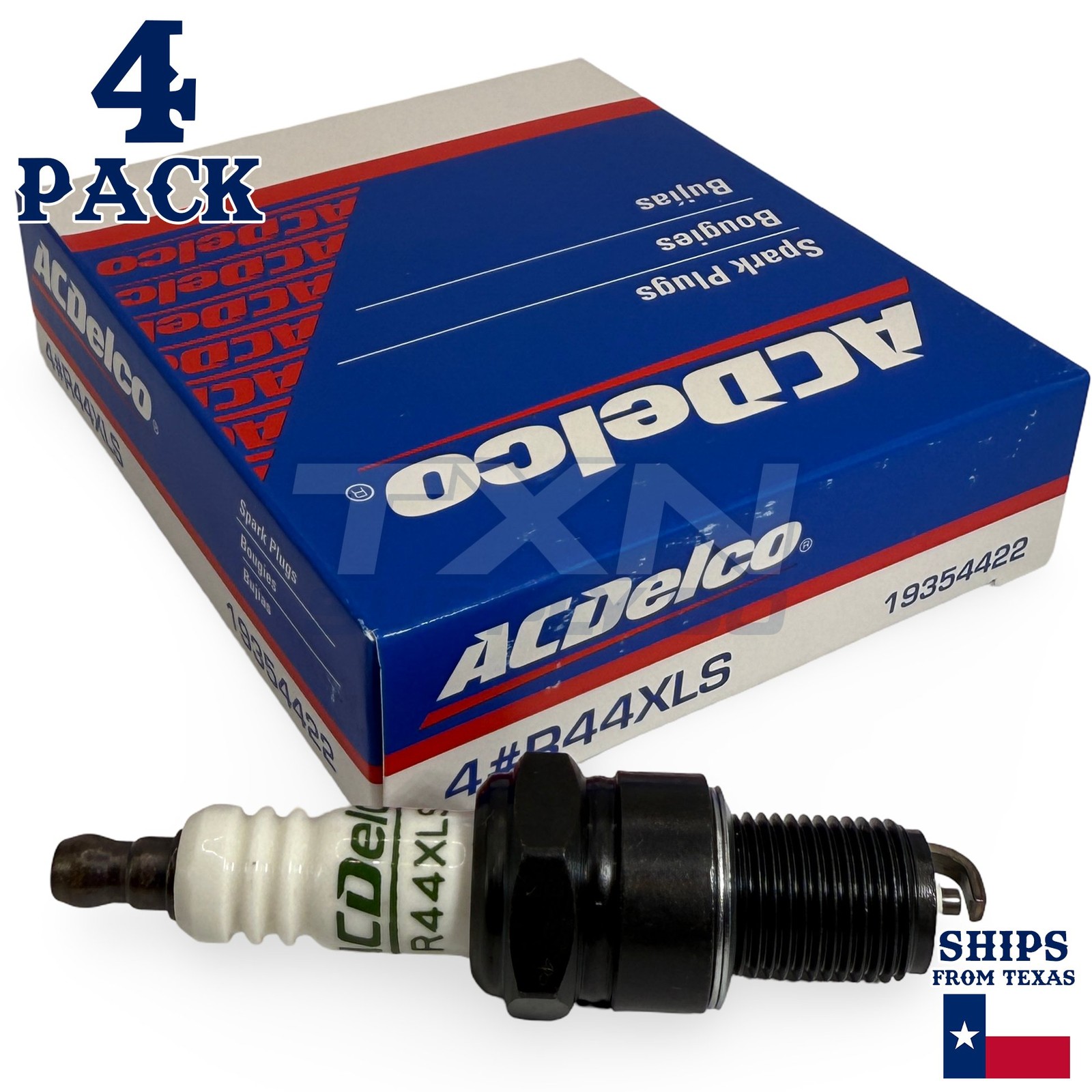 ACDelco R44XLS Copper Spark Plug - 4 Pack - 19354422 GM OEM