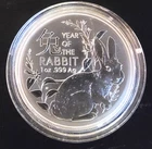 Year Of The Rabbit 2023 Perth Mint Zodiac Lunar Rare-0.999 Silver 1 Oz Art Coin