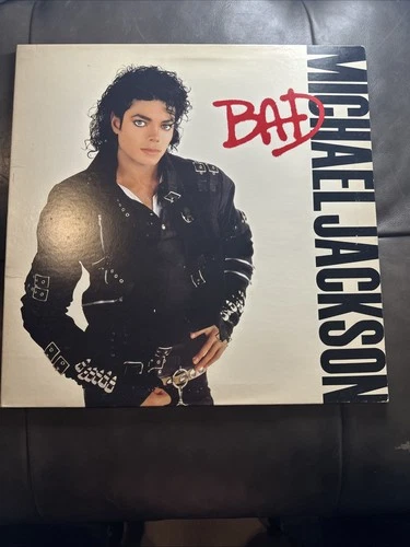 Michael Jackson Bad EX !! LP EPIC 40600 w/Lyric Sleeve & Club Membership Insert
