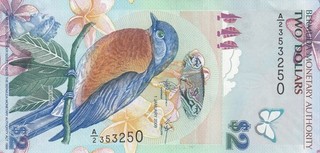 Bermuda 2 Dollars 01.01.2009 P 57b A/2 353250 perfect UNC kassenfrisch