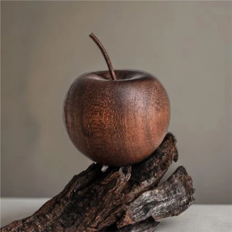 Solid wood a pple scented ornament Wooden Fruit Aromatherapy Home Supplies - Image 3 of 4