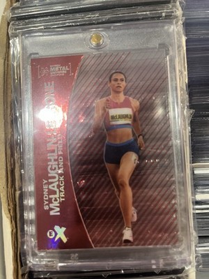 2024 Metal Universe E-X Essential Credentials Then /10 Sydney McLaughlin-Levrone