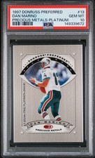 1997 Donruss Preferred Precious Metals #13 Dan Marino Platinum PSA 10
