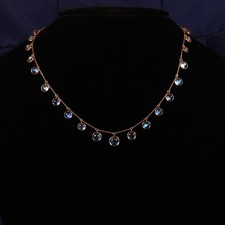 Natural Blue Moonstone Necklace 925 Sterling Silver Gold Plated Jewelry Gift Her