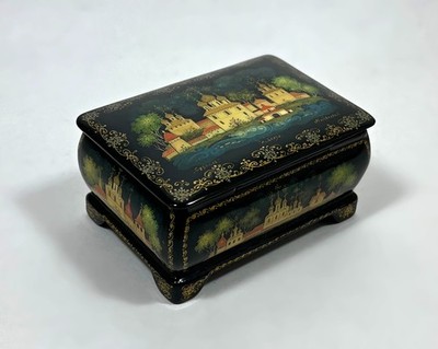 VTG Kholui Russian lacquer box Suzdal Churches, Cathedral and Monastery