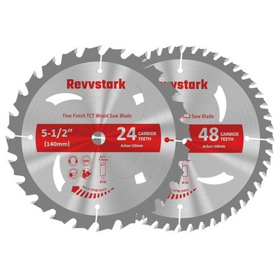 5-1/2'' (10Mm Arbor) Circular Saw Blades 24T&48T, Carbide Tipped Teeth, Heavy