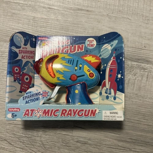 Retro Schylling Atomic Tin Litho Space Ray Gun NEW IN BOX