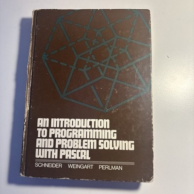 An Introduction To Programming And  Problem Solving With Pascal HD 1978 Book