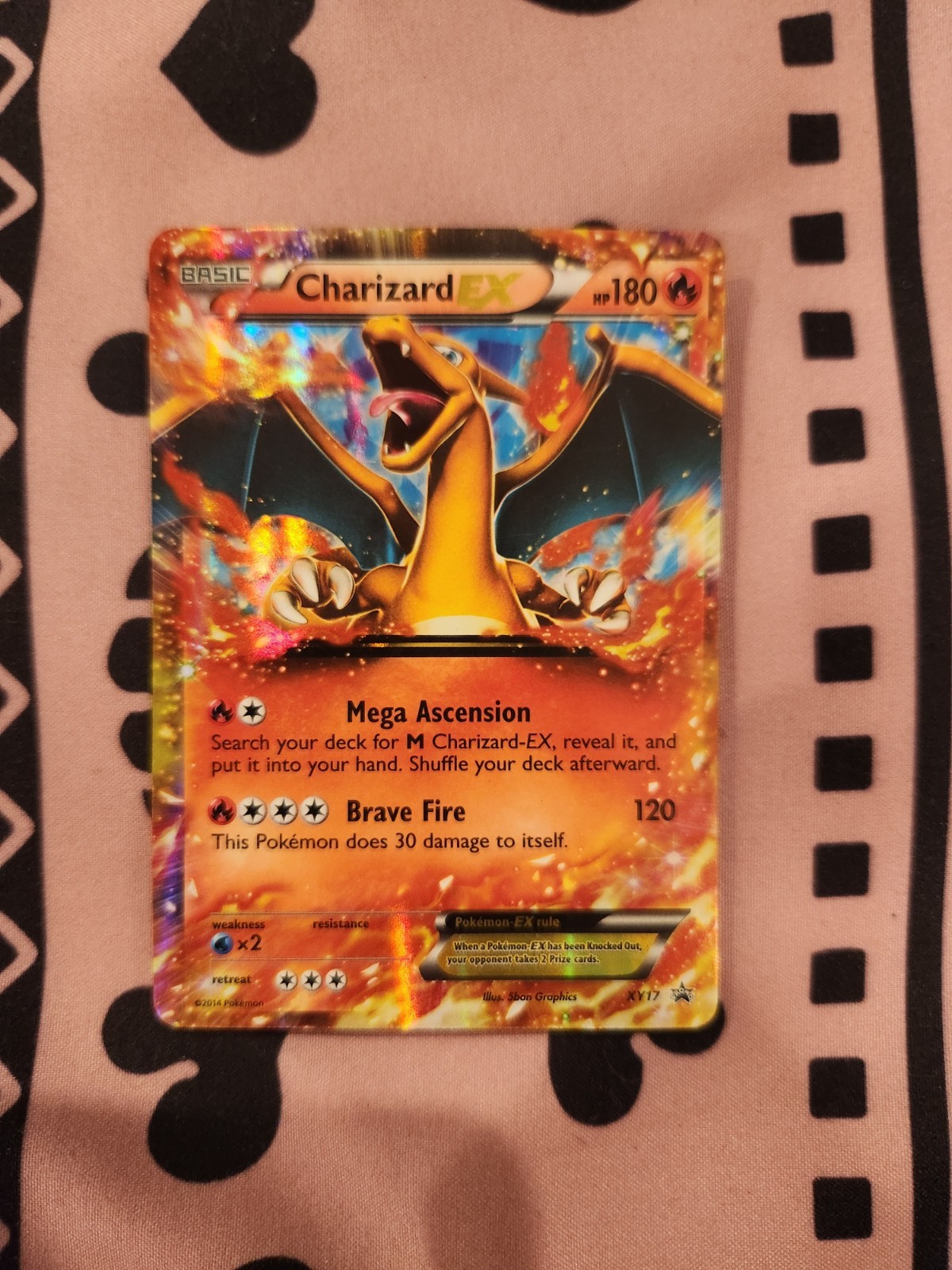 Charizard EX XY17 XY 2014 Rare Holo Pokemon Card - Near Mint Condition