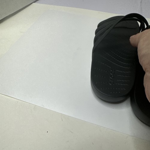 Ballerine Crocs nere con spalline - donna taglia 8 usate in ottime condizioni - Foto 4 di 6