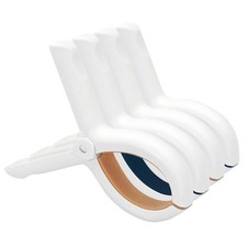 Extra Large Towel Clips for Beach Chairs, 4-Pack 5.1  Towel Clips for Pool