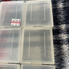 11 Official Genuine Nintendo Game Boy GameBoy Clear Plastic Case Covers  EUC