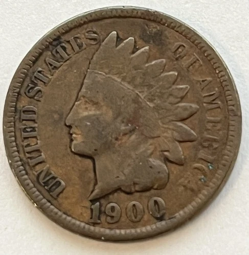 1900  Bronze  Indian Head Cent/Penny - Nice Album Slot Filler