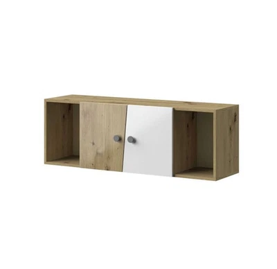 Feldmann-Wohnen Nero Hängeschrank 120x32x41 cm 2 portes Chêne Artisan / Blanc - Photo 1/3