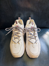 FILA Ray Tracer Mens 8.5 Sneakers Tennis Shoes Athletic White 1RM00661-125