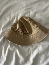 THE WHARF BUCKET HAT UNISEX TAN FLAG NAUTICAL RESTAURANT SPORT BAR SOUTH FLORIDA