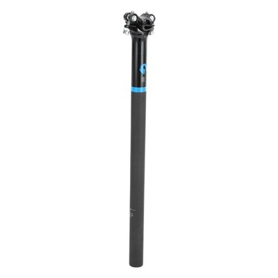 Fahrrad Sattelstütze Verstellung Sattelrohr matt blau 27,2 x 450 mm Kohlefaser