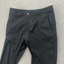 Birddogs Pants Mens 34x32 Black Slim Stretch Casual Chino Cotton Blend Golf