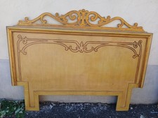 TESTATA LETTO MATRIMONIALE BAROCCHETTO LACCATA CON DORATURE - 1970 EMILIA