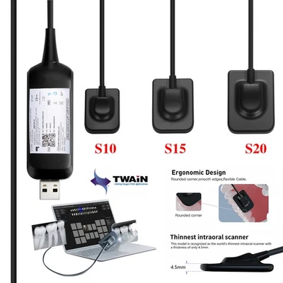 MARKENLOS Fit TWAIN Dental X-ray Sensor Imaging System Digital Intraoral Sensor 1/1.5/2.0