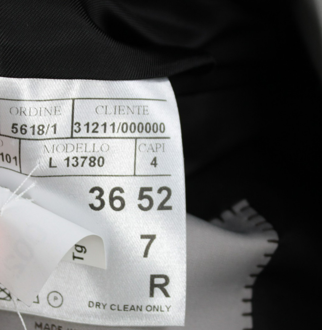 Canali NWT 100percent Wool Dinner Jacket Size 52R (42R US) In Black Tonal Paisley image 9