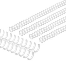 12mm(1/2") Spiral Binding Coils, 30 Pcs Spirals 85 Sheet, Clear