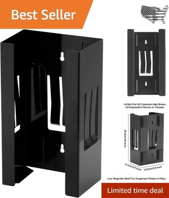 Wall-Mount Magnetic Glove Dispenser - Space-Saving Storage Solution for Garages