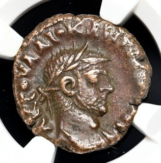 EGYPT Alexandria. Diocletian. AD 284 305. Potin Tetradrachm NGC XF