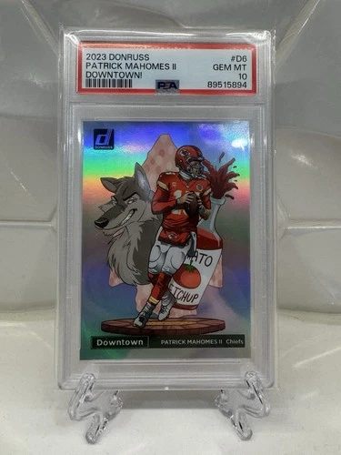 2023 PANINI DONRUSS DOWNTOWN! #D6 PATRICK MAHOMES II PSA 10