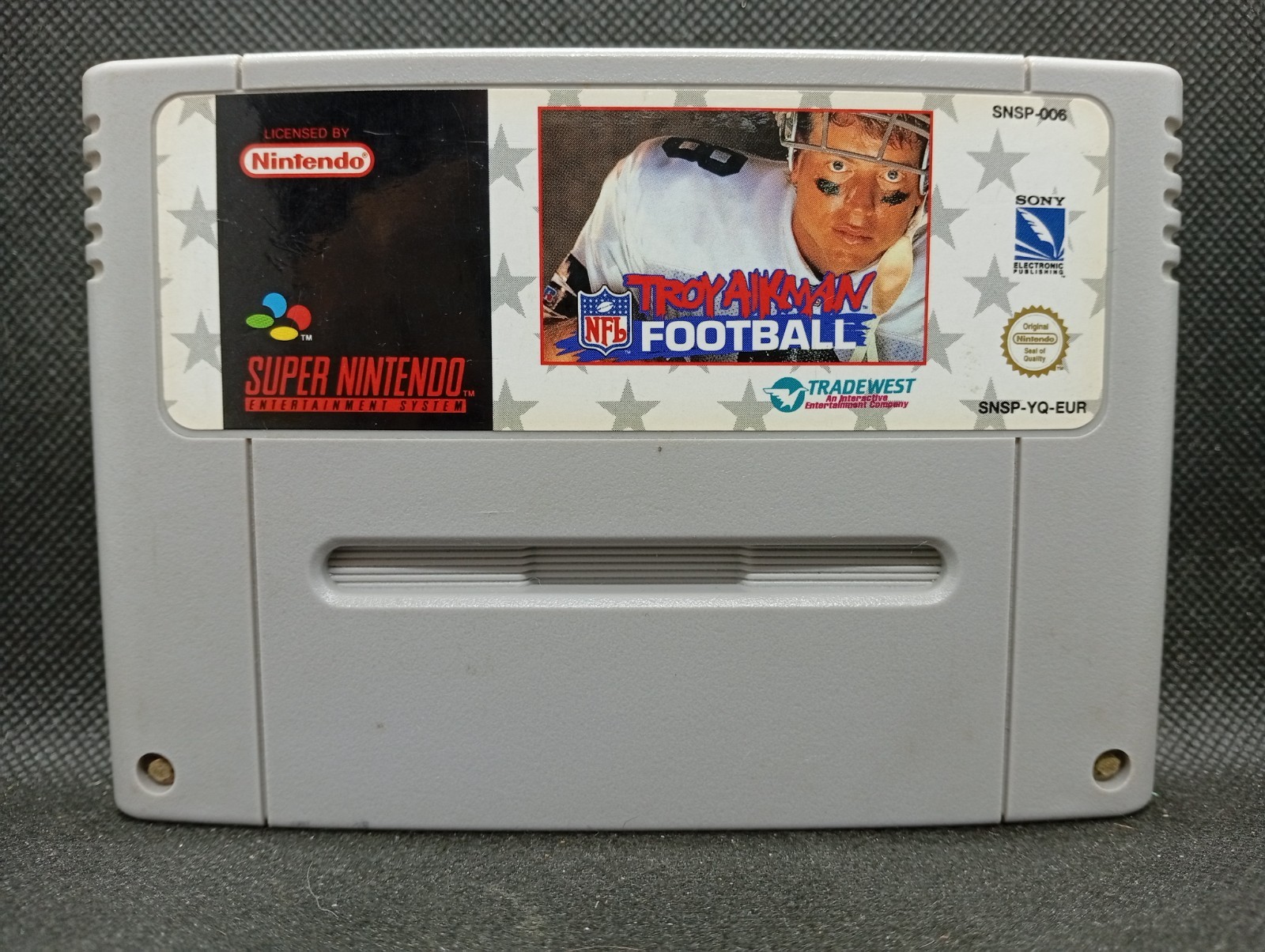 Troy Aikman NFL Football - NEW SAVE BATTERY - Super Nintendo PAL - SNSP-YQ-EUR