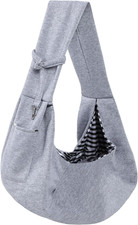 Dog Carrier Sling - Reversible Puppy Carrier Purse with Storage Pocket, Hand-Fre