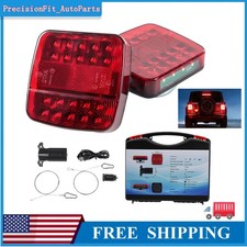 Wireless Led Rear Tail Lights Battery Operated Usb Magnetic Tow Towing Trailer