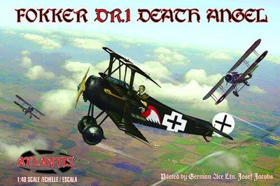 Fokker DR.1 Death Angel with Trading Card (Piloted by German Ave Ltn. Josef Jaco