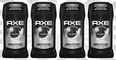 4 AXE Black Antiperspirant Deodorant for Men Frozen Pear & Cedarwood 2.6 OZ