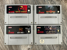 Mortal Kombat SNES 4 game lot: MK1, MK2, MK3, UMK3