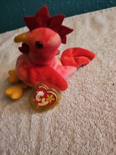 Ty Beanie Baby DOODLE The Rooster 4th Generation 3rd Tush Tag PVC 1996