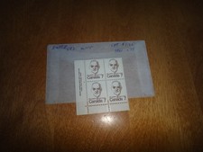 canada scott#592 L.L. plate block #1 mint never hinged