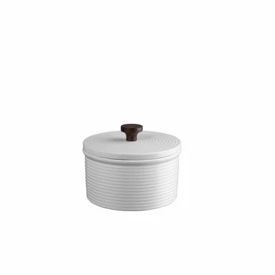 ASA Selection Vorratsdose kitchen art Aufbewahrungsdose Keramik weiß rund 13 cm - Bild 1 von 2