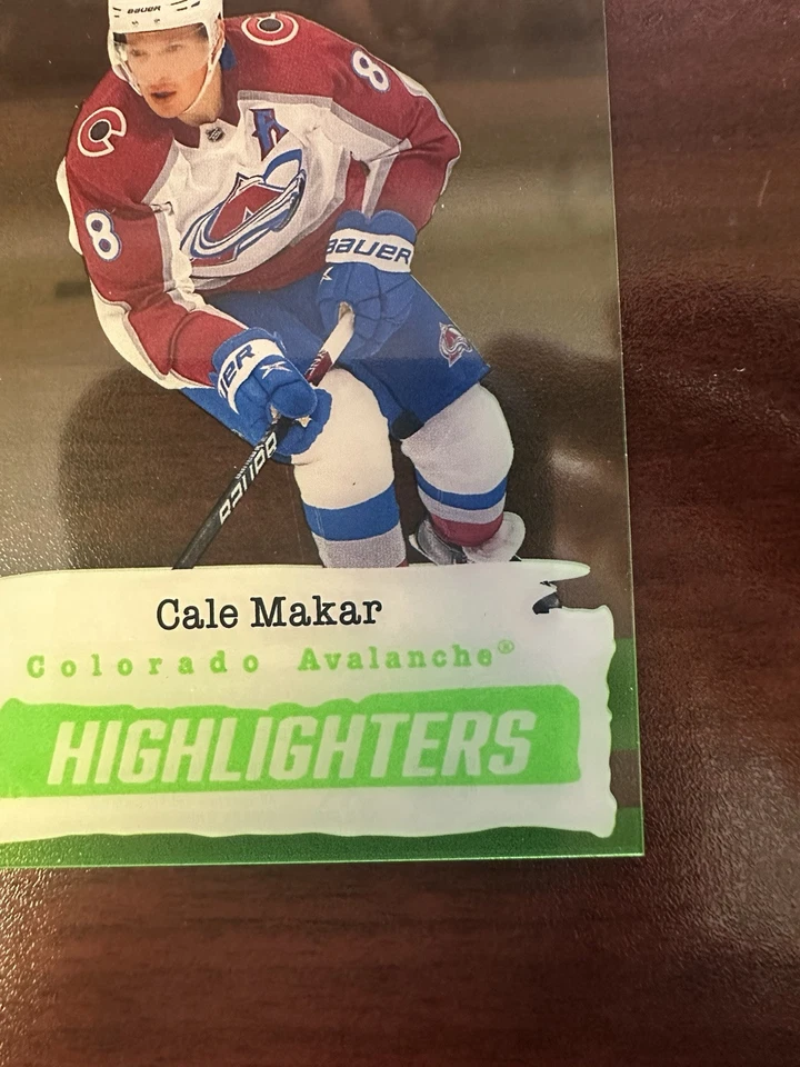 Cole Makar HL-23 Green Highlighters 2023-24 Upper Deck Series 2 Rarest of Rare - Image 4 of 4